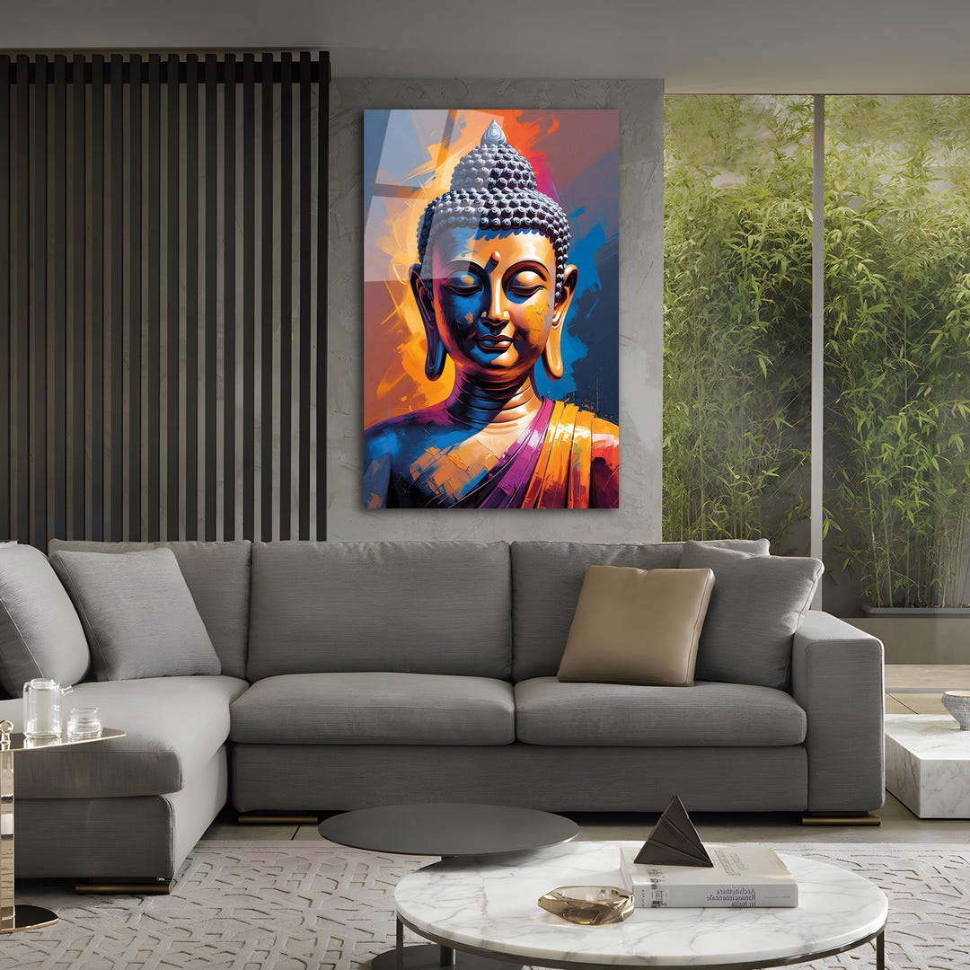 Buddha Wall Art-buddha Wall Decor-large Wall Art-buddha Wall Painting ...
