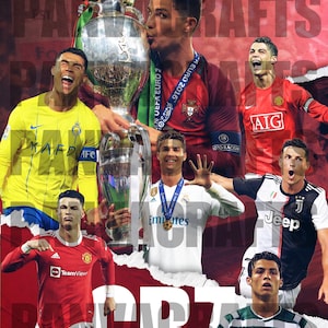 CR7 ALL TIME DESIGN, Cristiano Ronaldo, Cr7, Real Madrid, Sporting Lisbon, Manchester United, Juventus, Al Nassr, La Liga, Premier League