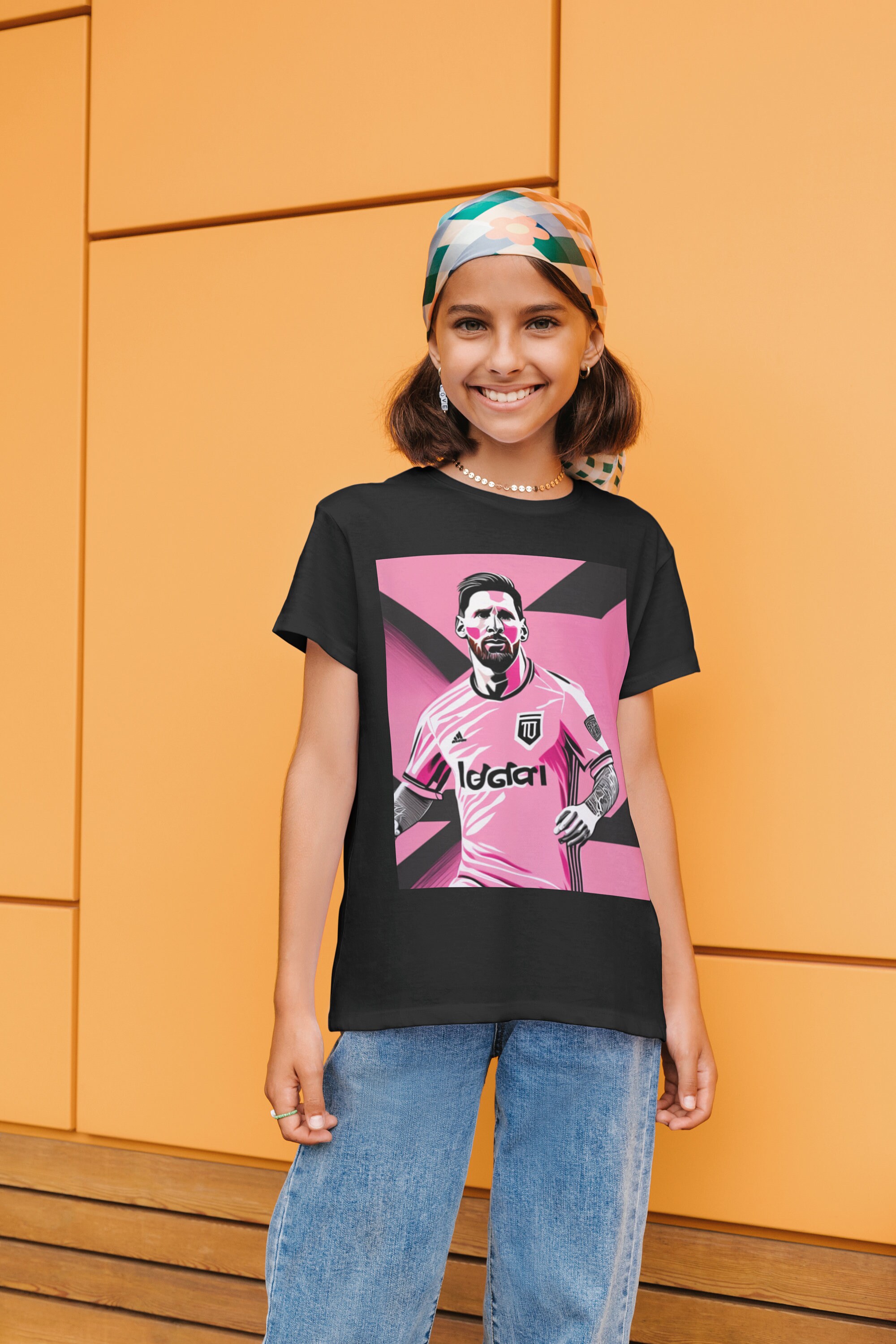 Lionel Messi Kids Heavy Cotton™ Tee, Pink Shirt, Messi 10 T-shirt