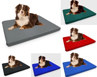 Dog Bed Mattress Heavy Duty Calming Cat Pad Orthopaedic Pet Cage Crate Mat Washable & Removable Waterproof Cover Thick Firm Foam Pad