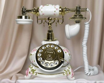 Audio Guestbook Re-usable Vintage Style Retro Wedding Phone with battery pack