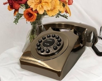 Audio-gastenboek Herbruikbare vintage stijl retro trouwtelefoon, aangepaste gepersonaliseerde groet-voicerecorder voor bruiloften, verjaardagen, feesten