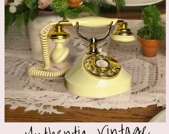 Audio Guestbook AUTHENTIC VINTAGE Reusable Rotary Retro Phone Wedding Recorder, Birthdays, Parties, Customizable Greeting, Audio-Gästebuch