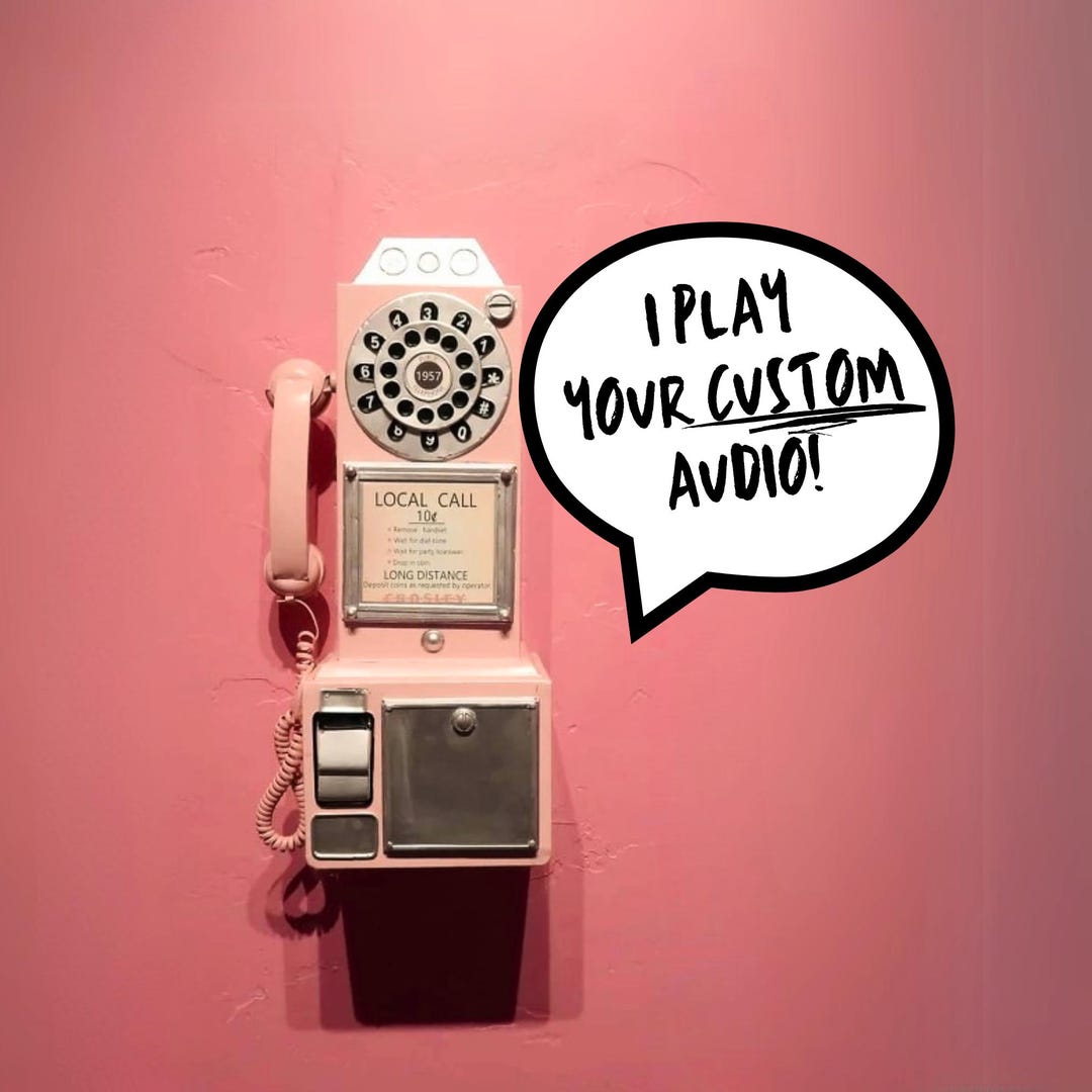 Custom Audio Prop Phone Vintage Rotary: Audio Message for Events, Trade ...