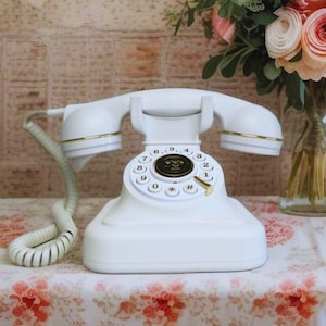 Vintage Style Audio Guestbook Phone: Handmade Wedding Voice Recorder