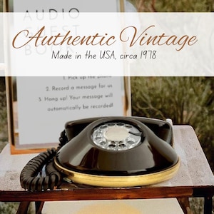 Authentic Vintage Audio Guestbook Phone: 70s Wedding Voice Recorder