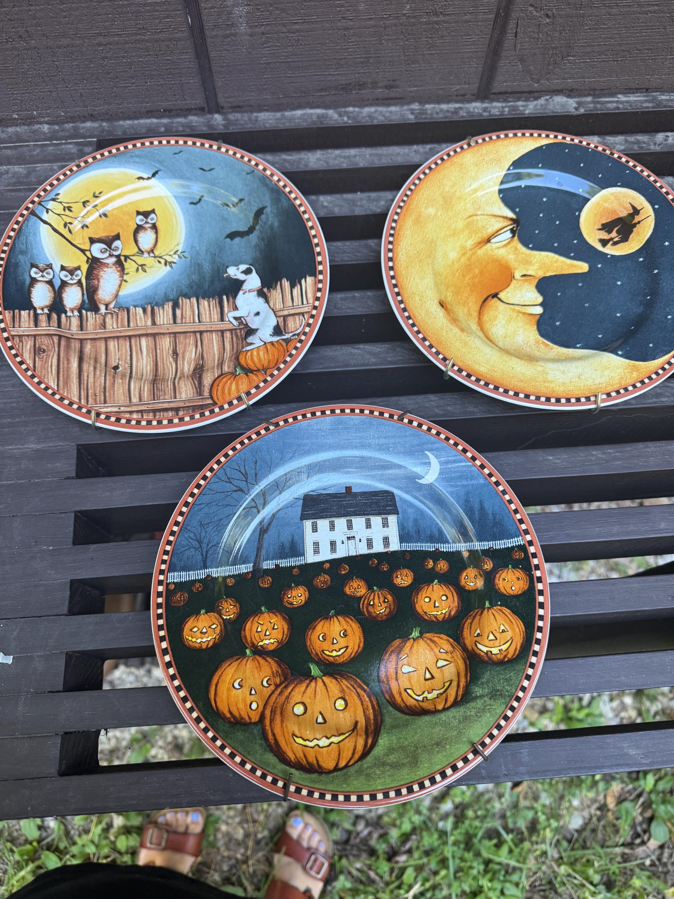 Set 3 Sakura David Carter Brown Pumpkin Haunted Hollow Fall