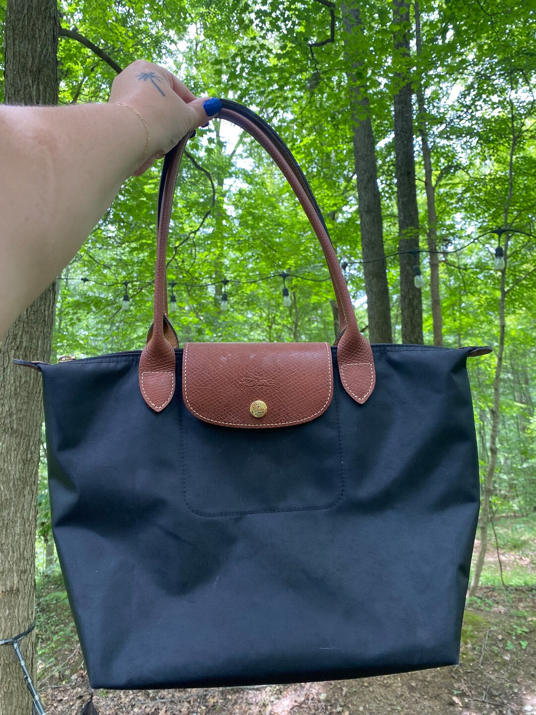 Longchamp Le Pliage Nylon Small Shoulder Tote Handbag Purse Etsy