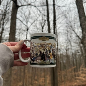 Currier and Ives Vintage Coffee Mug Cup Central Park Winter 1862 Holiday Coffee Tea