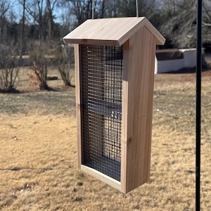 Cedar Black Oil Sunflower Seed Hanging Bird Feeder