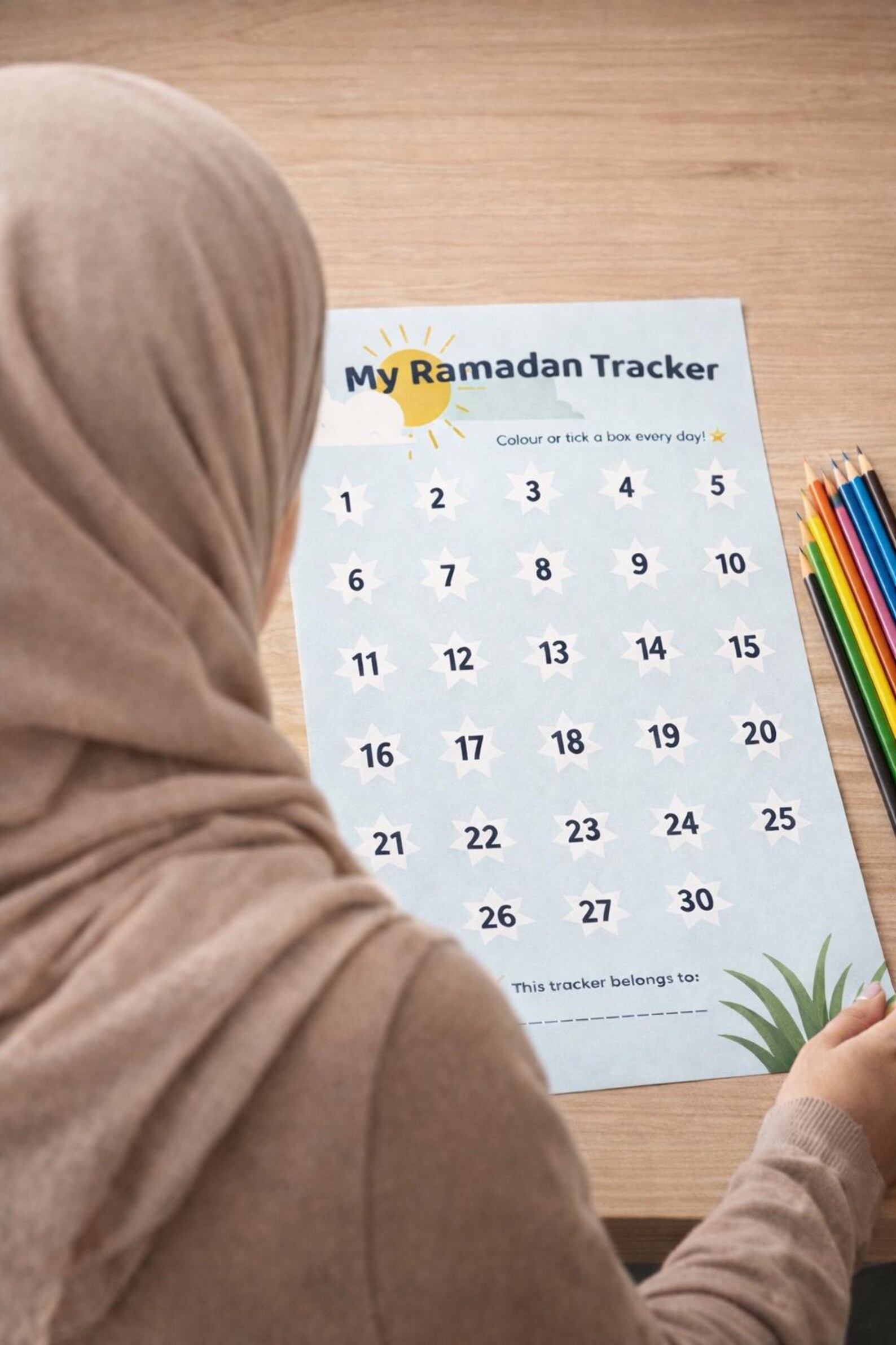 Kids Ramadan Tracker Printable | Islamic Good Deeds Chart (A4 Size ...