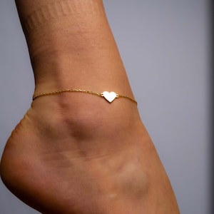 Tobillera con inicial y letra, resistente al agua, sin deslustre, 11 pulgadas, tobillera de ancla de plata india Cape Cod con pulsera de tobillo con nombre