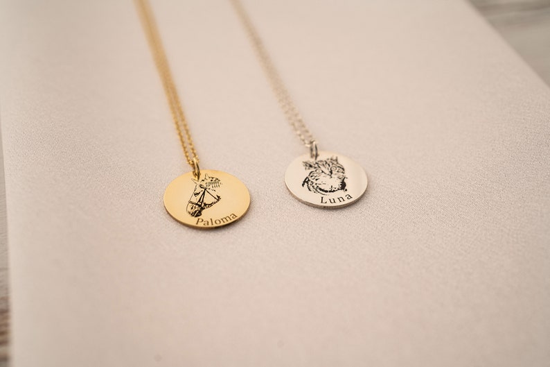 Custom Pet Necklace and Cremation Jewelry, Personalized Handmade Summer Gift for Dog Mom, Cat Lover, and Pet Memorial Portrait image 9