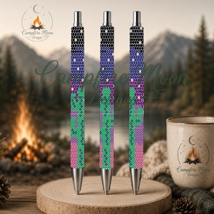 Cactus Sunset 3MM/ SS10 Rhinestone Pen Template