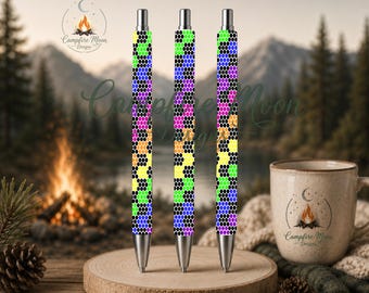 Neon Checker 3MM/ SS10 Rhinestone Pen Template