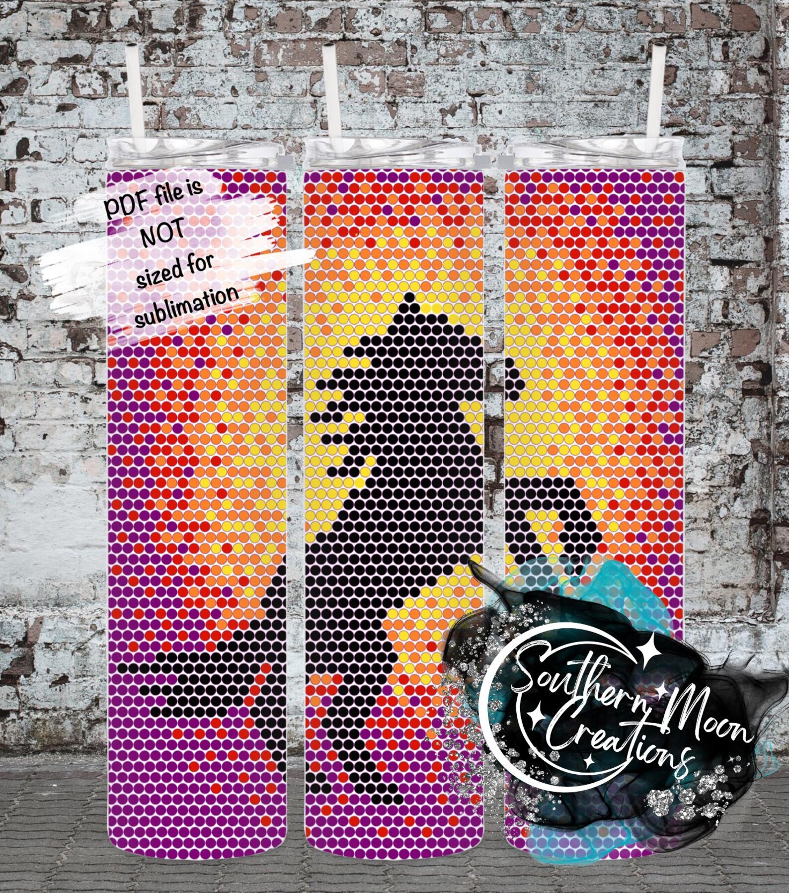 Horse Sunset 4MM/ SS16 Rhinestone Tumbler Templates - Etsy