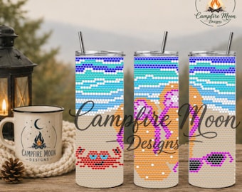 Beachin' 4MM/ SS16 Rhinestone Tumbler Templates