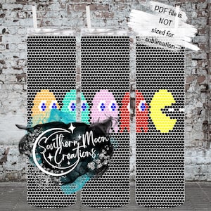 PacMan 4MM/ SS16 Rhinestone Tumbler Template