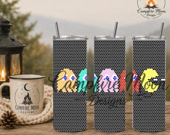 PacMan 4MM/ SS16 Rhinestone Tumbler Template