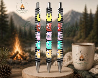 PacMan 3MM/ SS10 Rhinestone Pen Template