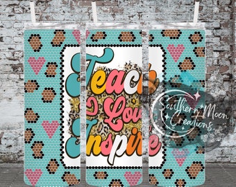 Teach Love Inspire 4MM/SS16 Sublimation Rhinestone Template