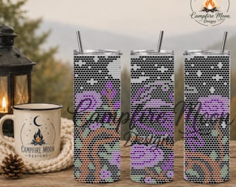Night Raven 4MM/ SS16 Rhinestone Tumbler Template