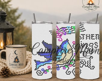 Then Sings My Soul 4MM/ SS16 Rhinestone Tumbler Template