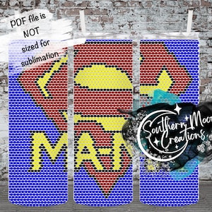 Super Mama 4MM/ SS16 Rhinestone Tumbler Template