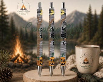 Spooky Cat 3MM/ SS10 Rhinestone Pen Template