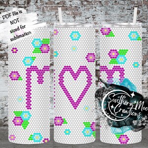 Mom 4MM/ SS16 Rhinestone Tumbler Templates