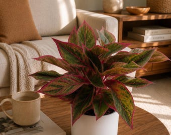 Aglaonema Red Zircon – Tropical Chinese Evergreen, Live Plant - Etsy