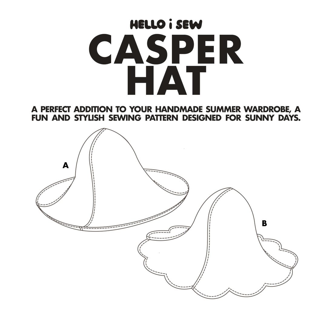 The Casper Hat - PDF Sewing Pattern - Etsy