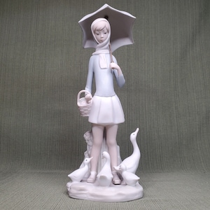 リヤドロ/傘を持つ少女 リヤドロ LLADRO 磁器人形 「傘を持つ少女」5210 - メルカリ