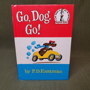 Go, Hund Go! Von P. D. Eastman Beginner Books 1961 1st Edition Dr. Seuss Buch