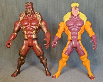 Figura de acción vintage de los X-Men Dientes de Sable de 1993, edición limitada de 25 cm, variante dorada