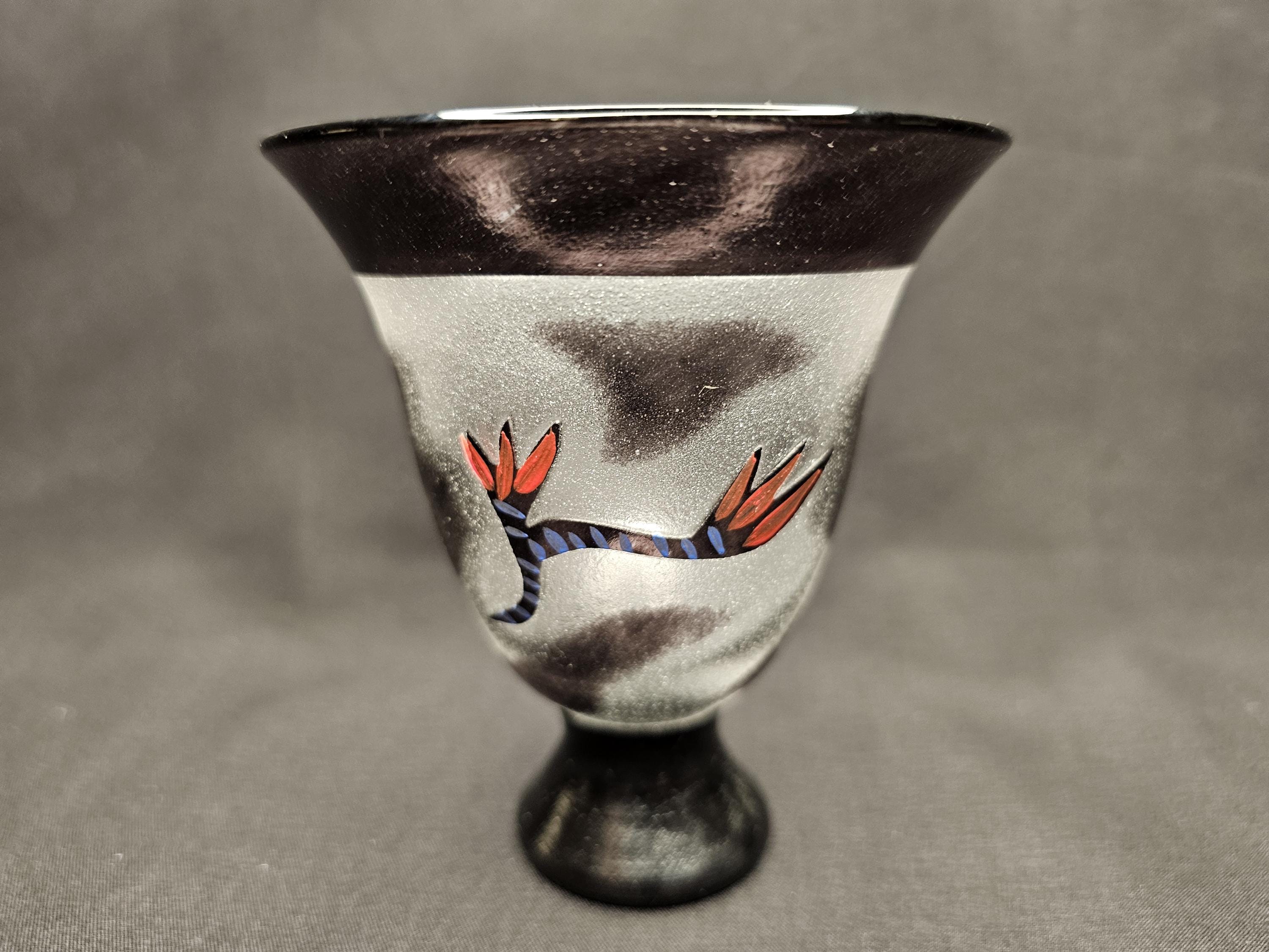 Kosta Boda Black Magic Vase | Ulrica Hydman-vallien | Signed