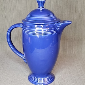 Vintage Homer Laughlin Cobalt Fiesta Coffee Server / Tea Server