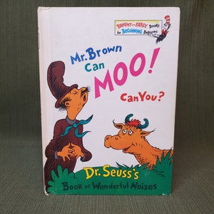 Vintage 1.Auflage Dr. Seuss - 1970 Mr. Brown Can Moo! Können Sie?