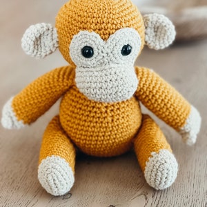 crochet monkey plush