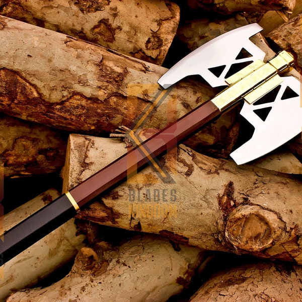 Handmade Gimli Battle Axe Replica From Lord of the Rings Gold Edition