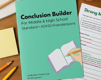 Essay Conclusion Builder | Middle & High School ELA (Printable PDF)