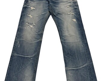 Lolita Jeans Size 25 Fits W29xl31 Japanese Low Rise Bootcut Denim