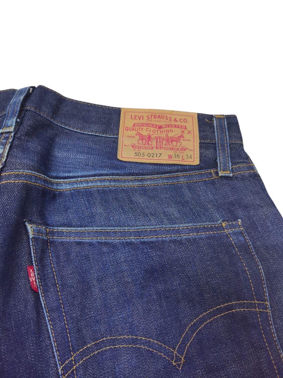 90's Levi's Strauss & Co Dark Blue Denim W36 L34 505-0217