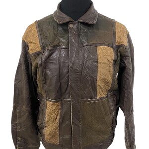 Vintage 80’s Japanese Brand Patch Leather Jacket