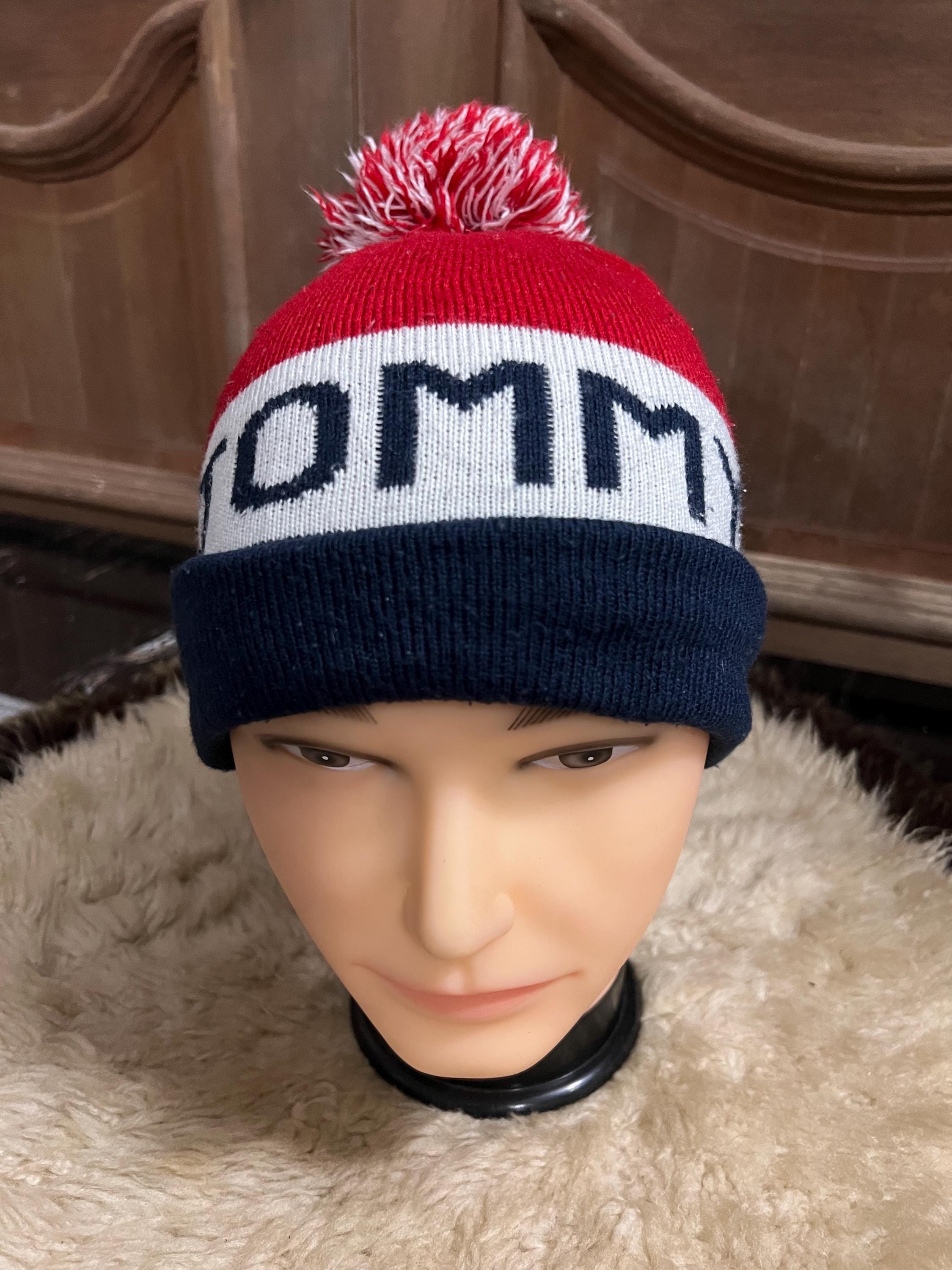 Tommy Hilfiger Blue Pom-Pom Beanie Hat & Scarf Set Cozy Warm Winter Accessories Winter Hat Scarf and Gloves Set-pom Pom Beanie Infinity  main image 3