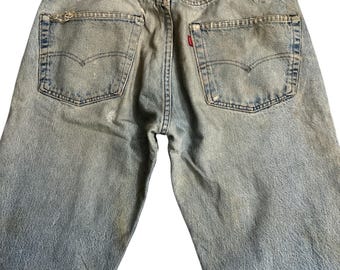 LEVI'S Vintage RARE 1960's 701 Big E Selvedge Denim Single Stitch