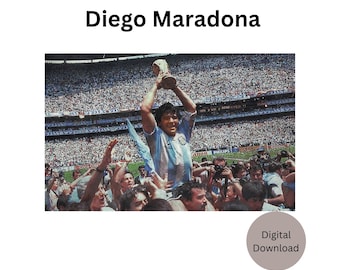 Diego Maradona PDF Instant Digital Download Image