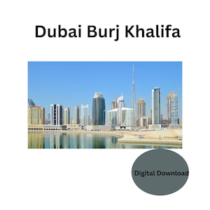 Dubai Burj Khalifa PDF Instant Digital Download Image