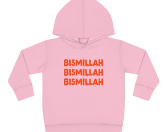 Bismillah, Toddler Hoodie | Muslim Toddler Hooded Sweater | Ramadan Eid Islamic Gift for Muslim Kids