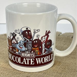 Vintage Hershey Chocolate World Hershey&#39;s Pennsylvania Collectible Coffee Mug Cup, Chocolate Lover Gift, Hersheys Chocolate, Free Shipping!